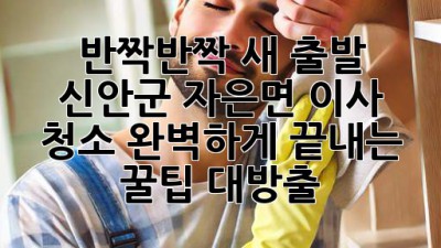 ✨ 반짝반짝 새 출발! 신안군 자은면 이사 청소, 완벽하게 끝내는 꿀팁 대방출 🍯